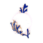 Seashell in Coral Brooch
