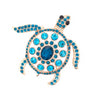 Jeweled Sea Turtle Brooch