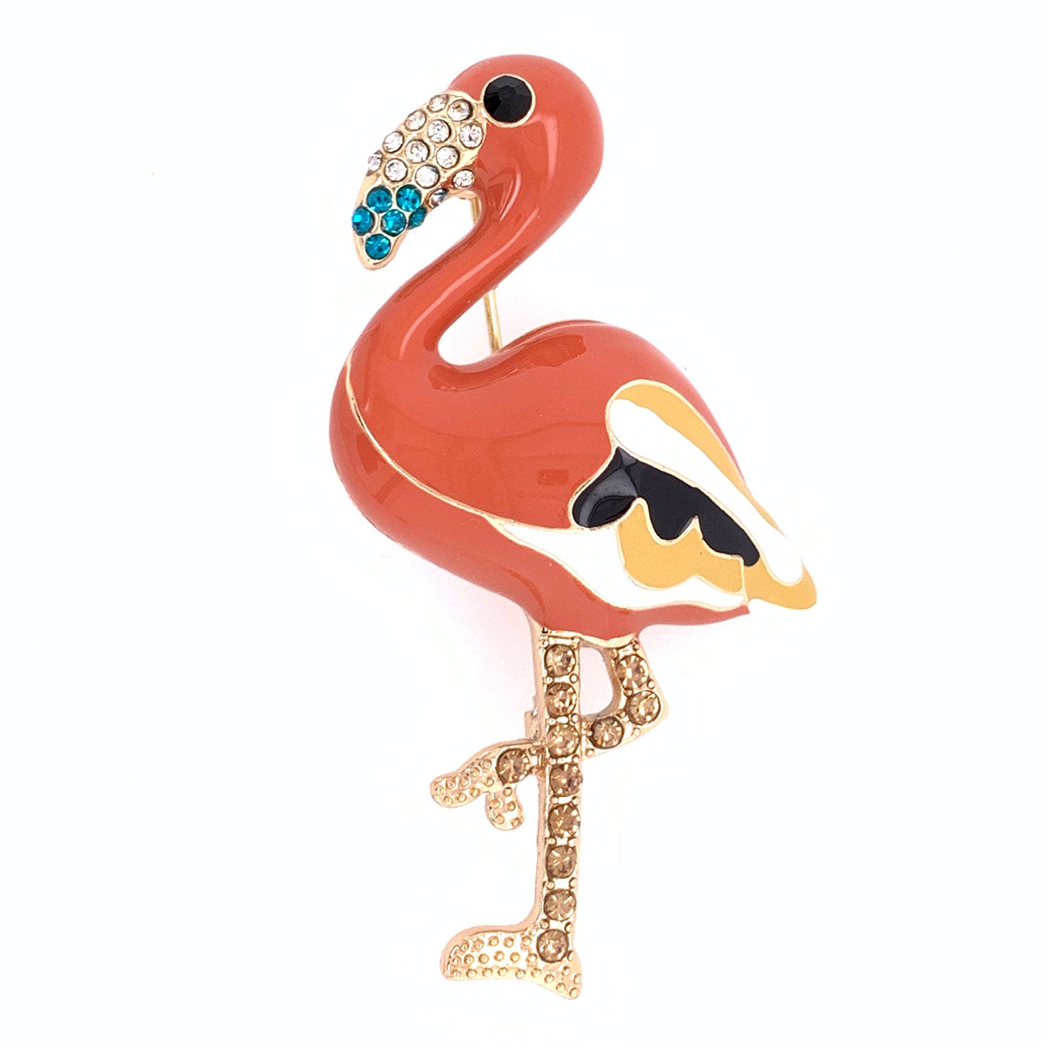 Flamingo Brooch Pin Fashionable Beadsland Alloy Inlaid Rhinestone Brooch  Pin Model For High End Clothing Accessories Perfect Womans Gift MM 502 From  Royaldavid, $11.91