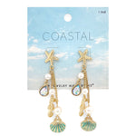 Shell Seahorse Dangle Earrings