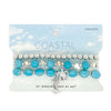 Turquoise and Silver Beads Stretch Bracelets 3pc Set