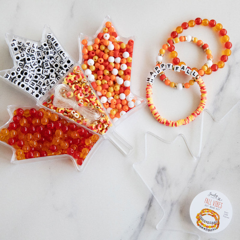 Autumn Leaf Bead Box DIY Bracelet Kit