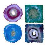 Geode Coasters Silicone Molds 4pc