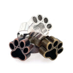 Silver Paw Deep Closed Bezel Ring