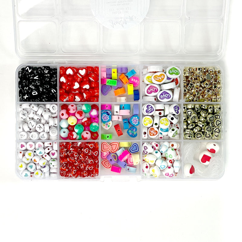 Polymer Clay Valentine Bead Box