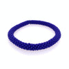 Solid Blue Seed Bead Bracelet
