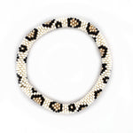 Leopard Print Seed Bead Bracelet