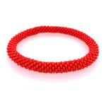 Solid Red Seed Bead Bracelet
