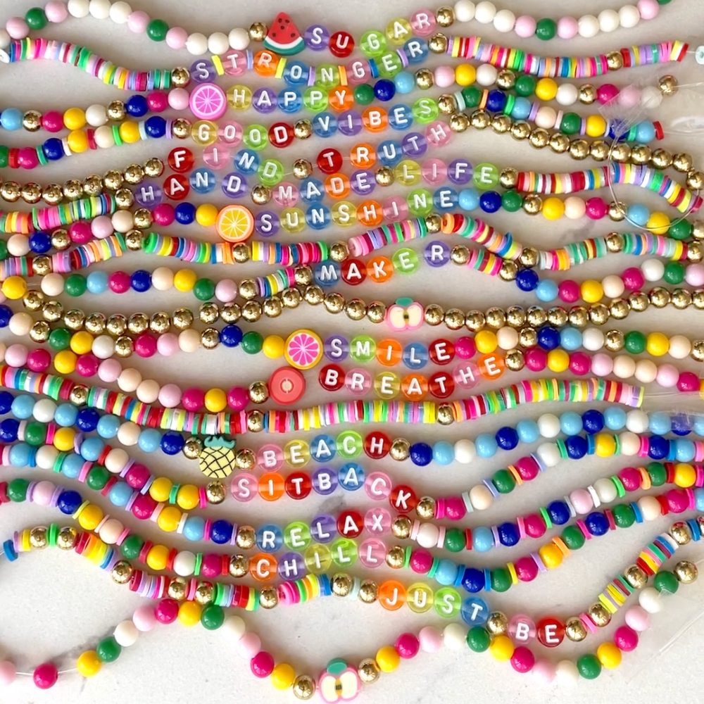 Colorful CREATE Jar DIY Bead Kit