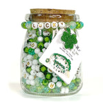 St. Patrick's Day LUCKY Green Shamrock Jar DIY Bead Kit