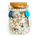 Summer Blue Shells Jar DIY Bead Kit