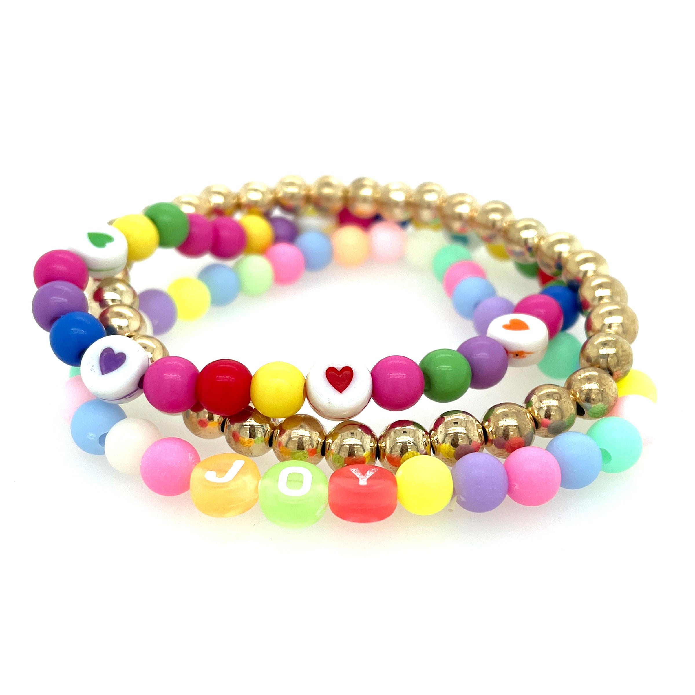 Blue Heart Strung Beads By Bead Landing™