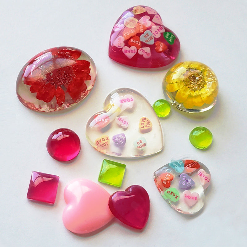 Conversation Heart Polymer Clay Inclusions