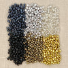 Mixed Bead Assortment in Shades of Silver and Gold 60gm