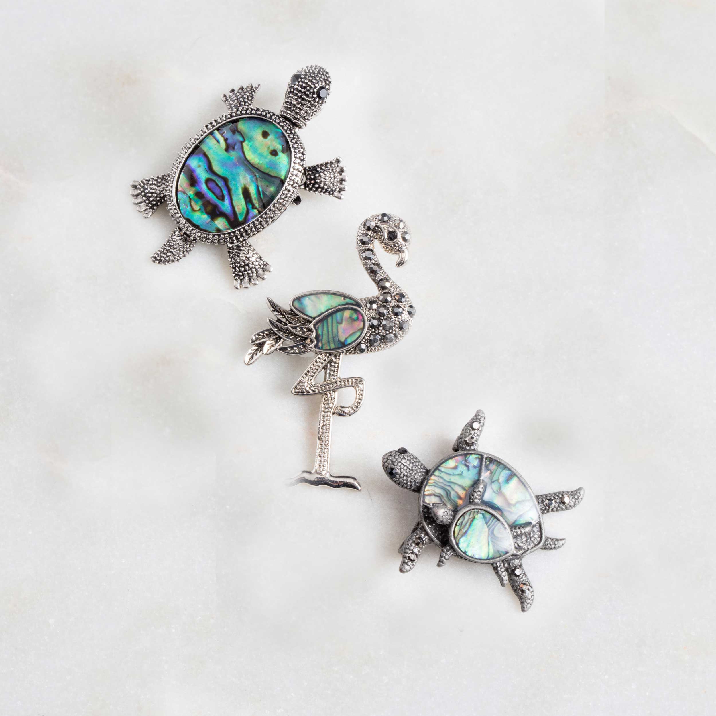 Figural Pierced Sea 2024 Turtle Brooch Sterling Silver